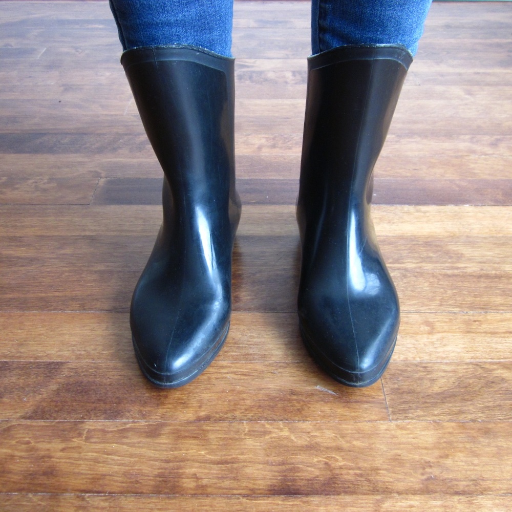 Brookline - Black Rain Boots